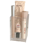 Clear Makeup Brush Holder and Cosmetic Organizer Box