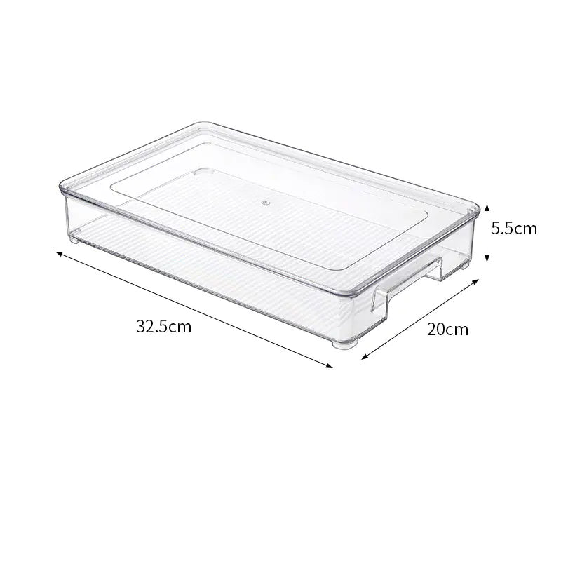 Plastic Egg Crisper Box - Transparent Refrigerator Drawer