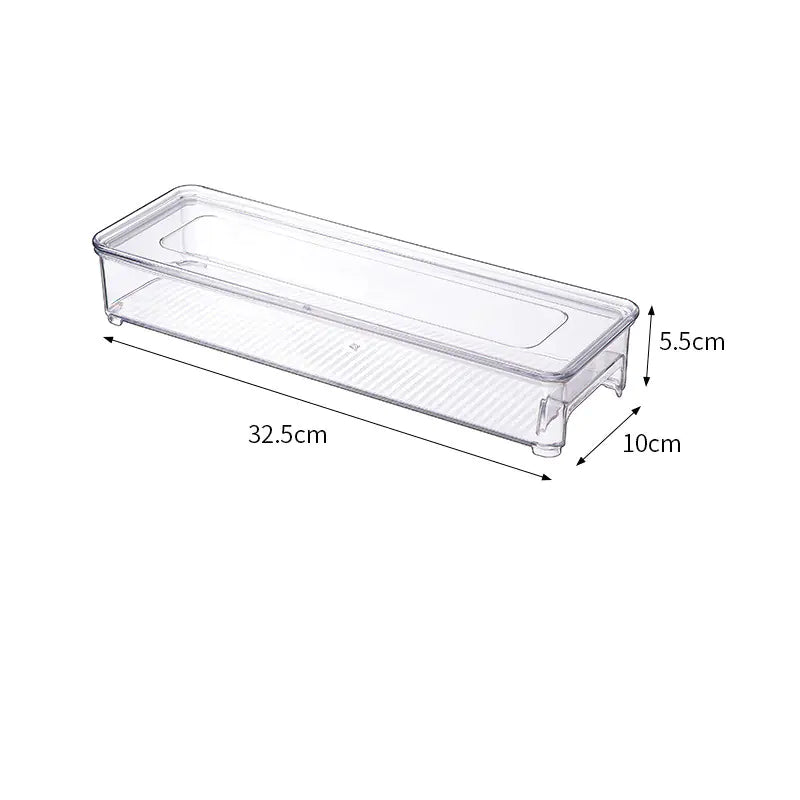 Plastic Egg Crisper Box - Transparent Refrigerator Drawer