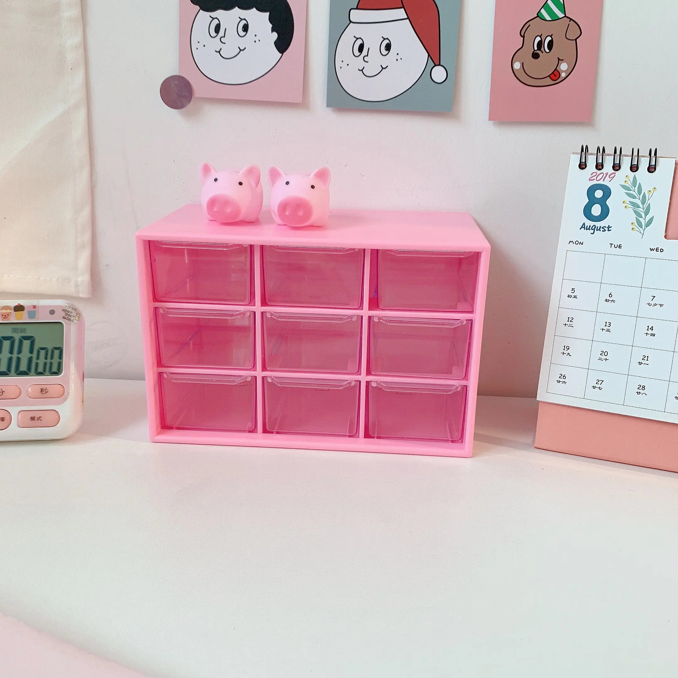 "Girl's Heart Projection Room - Drawer Storage Box"