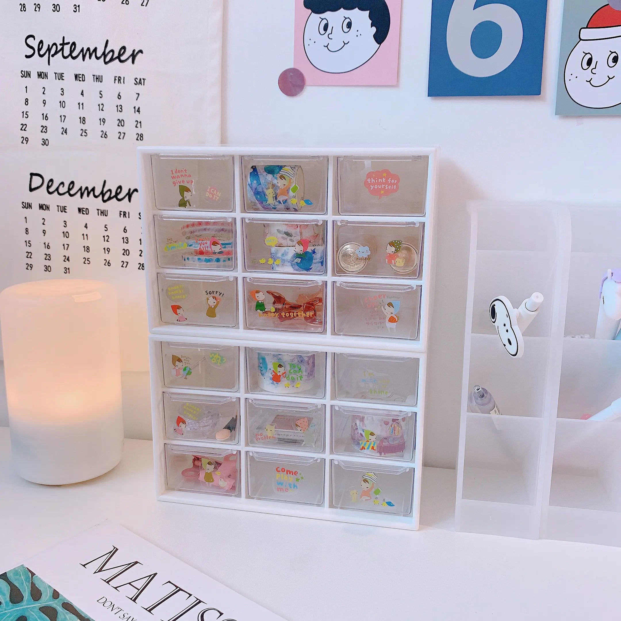 "Girl's Heart Projection Room - Drawer Storage Box"