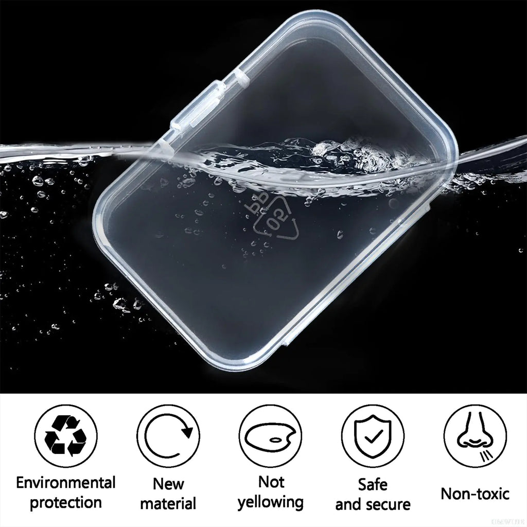 12 Pack Clear Plastic Storage Box Organizer Set