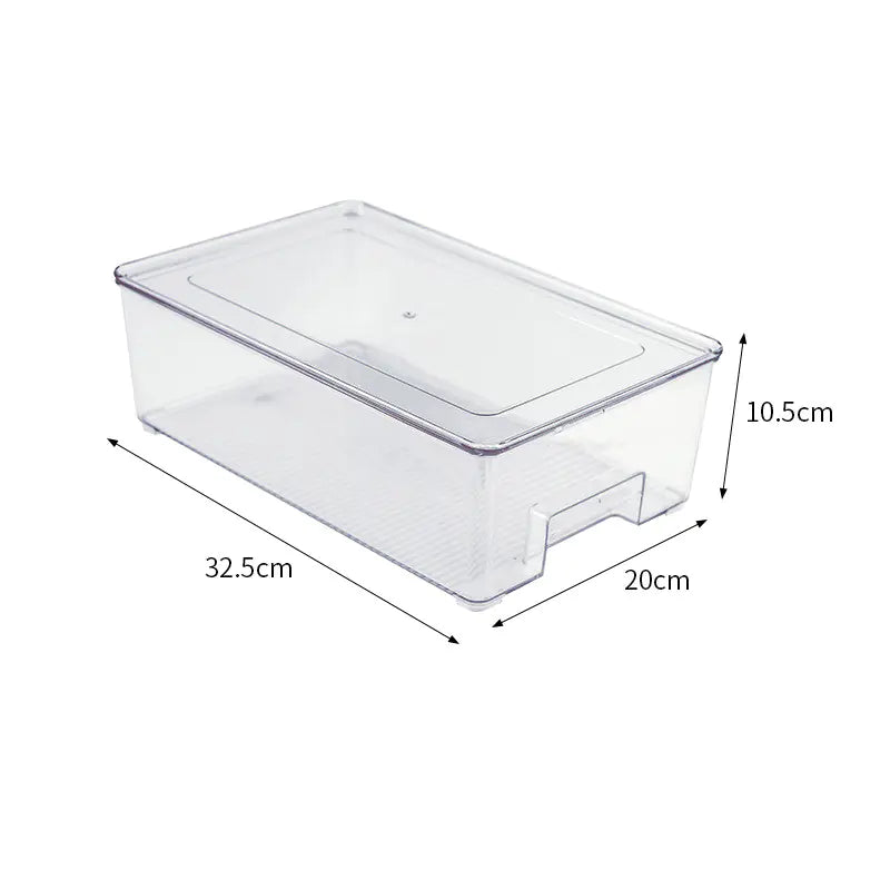 Plastic Egg Crisper Box - Transparent Refrigerator Drawer