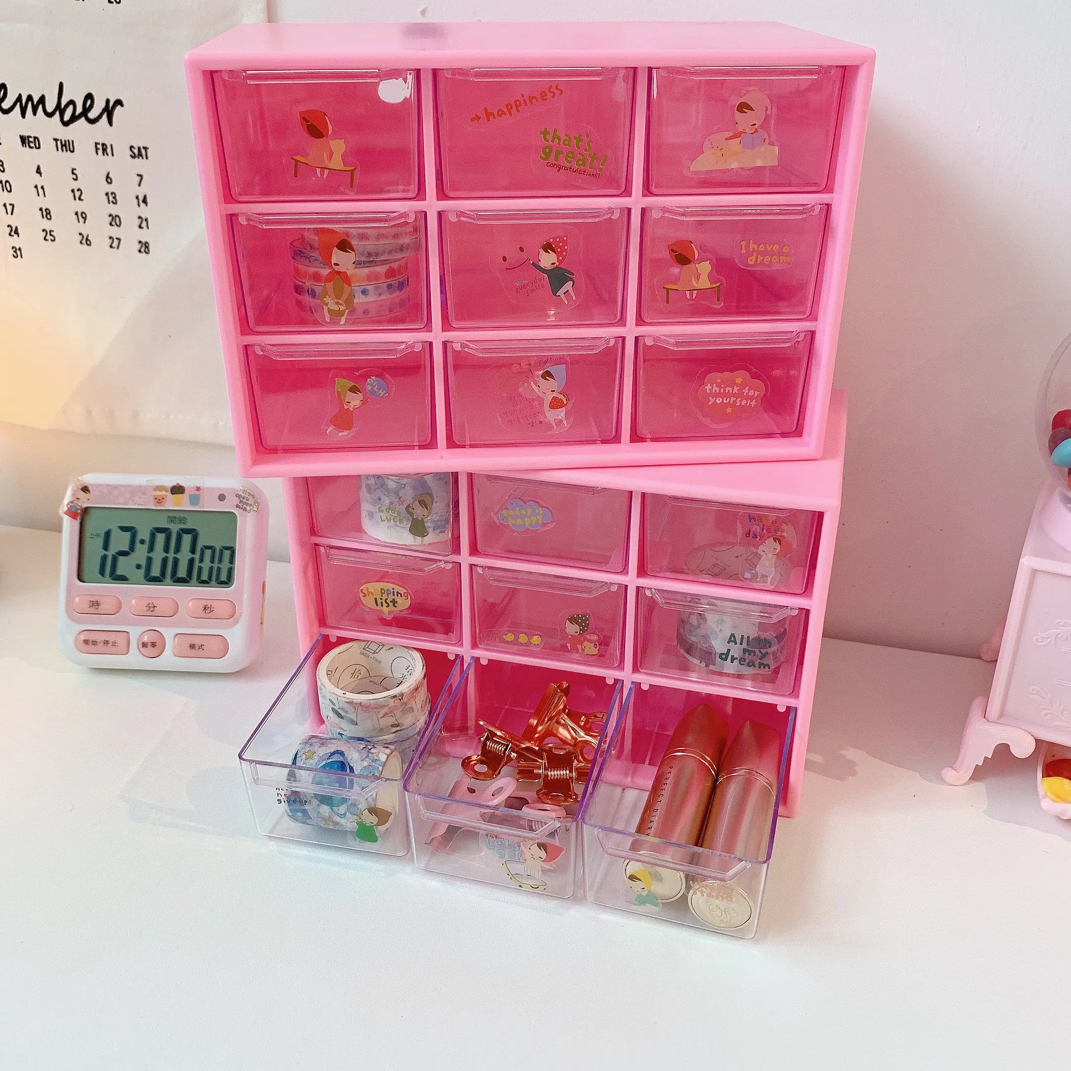 "Girl's Heart Projection Room - Drawer Storage Box"