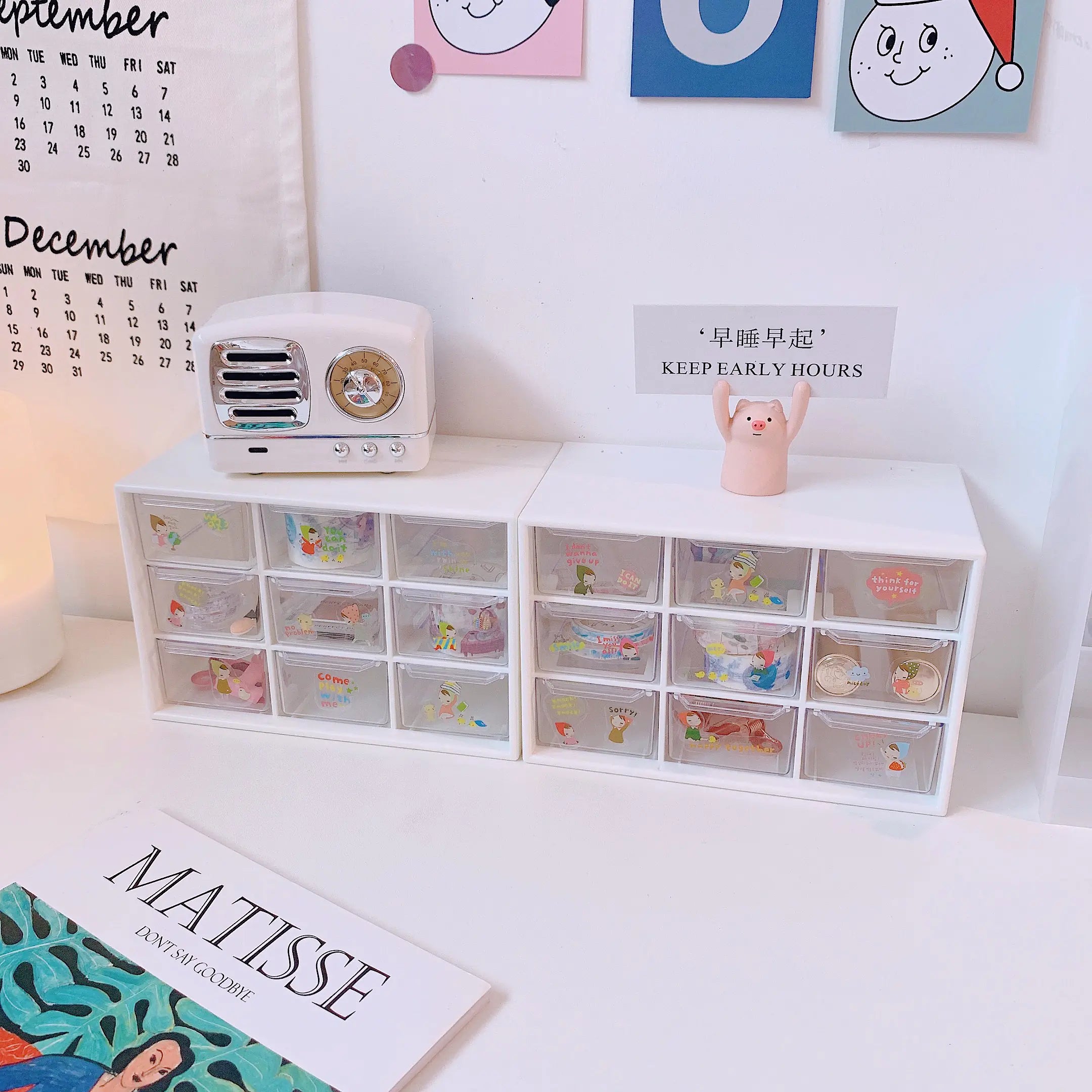 "Girl's Heart Projection Room - Drawer Storage Box"