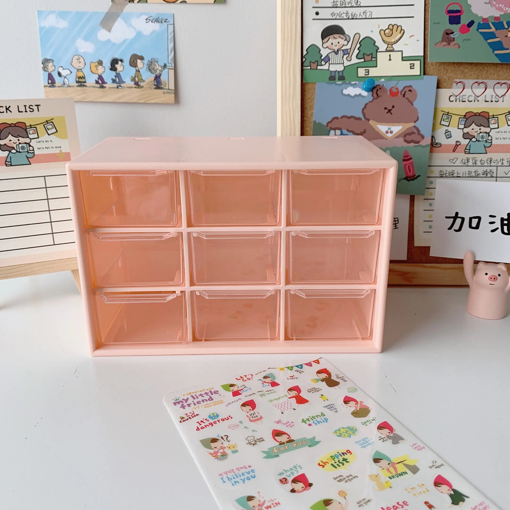 "Girl's Heart Projection Room - Drawer Storage Box"